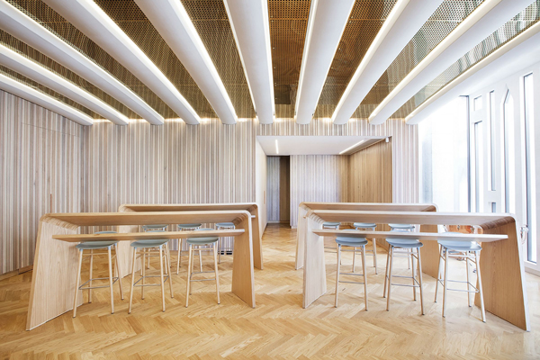 Cadogan Song School ceiling beams