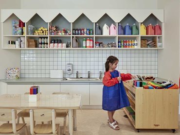 Repurposing underutilised buildings can save on building costs. Mary Rice Early Learning Centre, St Joseph's Nudgee College, Brisbane. Image: Christopher Frederick Jones 
