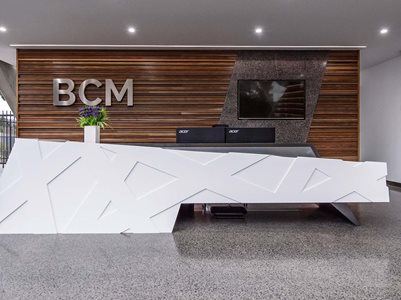 BCM Corian counter Crosier Scott Architects