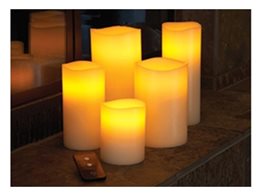 Low Voltage Flameless Candle Systems and Remote Controlled Wax Pillars from Smart Candle