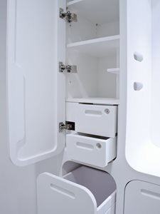 Corian Door and drawer fronts and shelves UCA Imaging Ctr