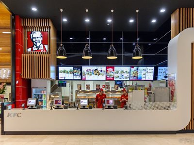 KFC Counters and cladding