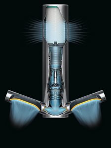 Dyson Airblade 9KJ cutaway product image showing airflow