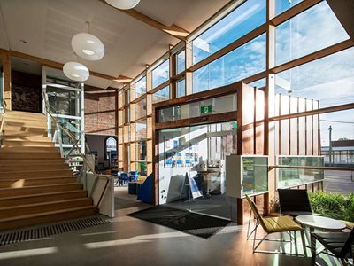 Glassworks Low-E Glass Building Interior