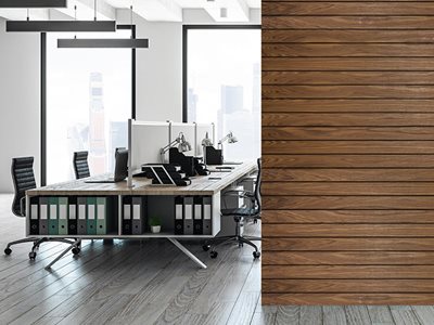 Easycraft Expression Black series decorative wall panelling workspace interior