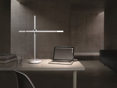 CSYS White Desk Light on table