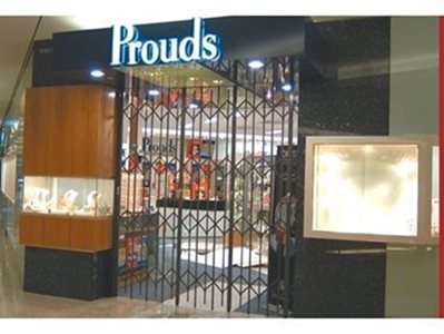 Australian Trellis Door Company Shopfront Security Prouds