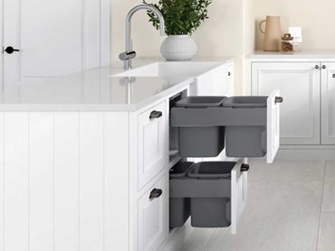 The three new waste bin models all feature totally unique easy-clean components and the Active Lid System to control odours