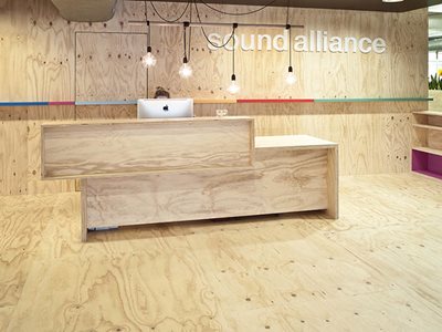 Carter Holt Harvey Ecoply Structural Square Edge Shop Interior