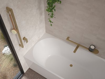 Caroma Urbane Universal Accessories Bath Tub Upper View
