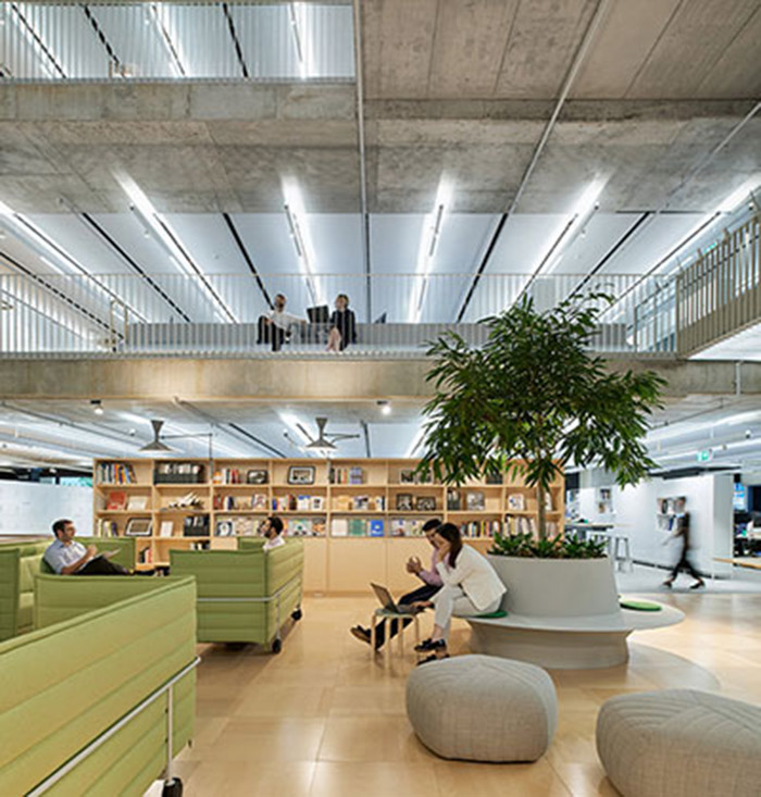 Interior view of Arup HQ office meeting space