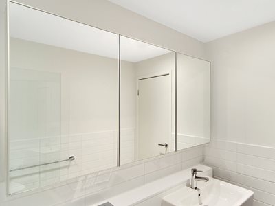 AliFrost® 6x45 CA with glass safety mirror Specifically designed for use as a vanity mirror door, this frame creates a minimalist look, while holding and  protecting the mirrored glass, (in accordance with Australian Standard 1288), from chipping pri