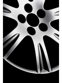 Detailed product image of powder coated hubcap 