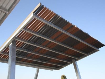 Futurewood EnviroSlat Timber Public Shelter Roof