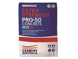 Cement Australia Extra Strength PRO-50  Concrete Mix for use in Projects with Difficult Accessibility