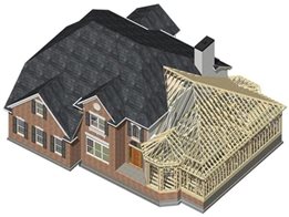 Building design software for steel and timber framed houses from Vertex CAD/PDM Systems