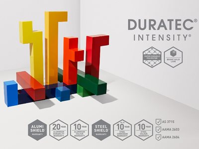 Dulux Duratec Intensity Product Colour Swatches