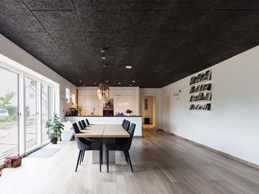 Troldtekt Skovlunde Acoustic Ceiling Tiles Dining Room