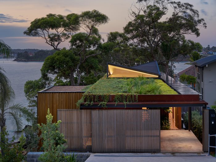 coastal home green roof