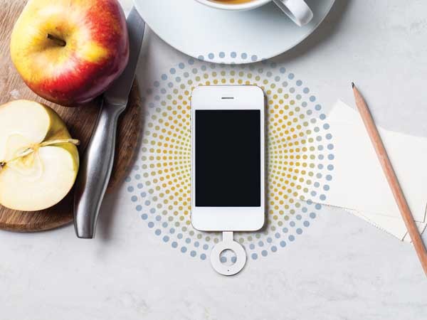 The Corian Charging Surface powers up smart devices wirelessly