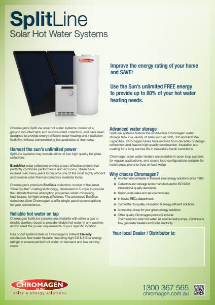 Spiptline Solar Hot Water Systems