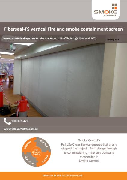 Fiberseal FS smoke containment brochure