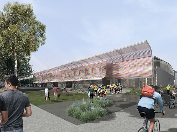Collins and Turner Architects design new sports centre for Alexandria