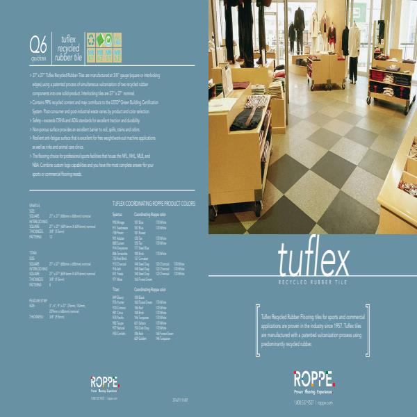 Tuflex Recycled Rubber Tiles