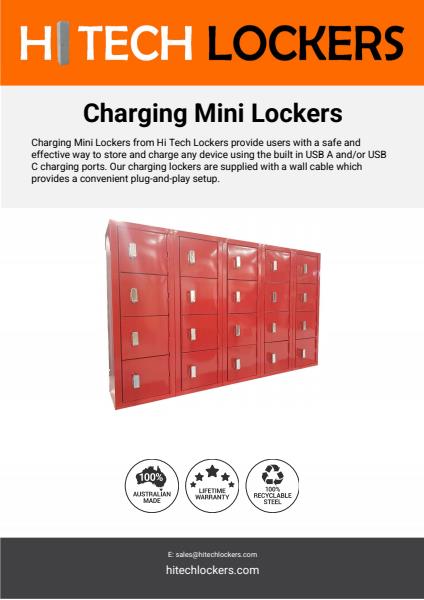 Mini Charging Locker Spec Sheet