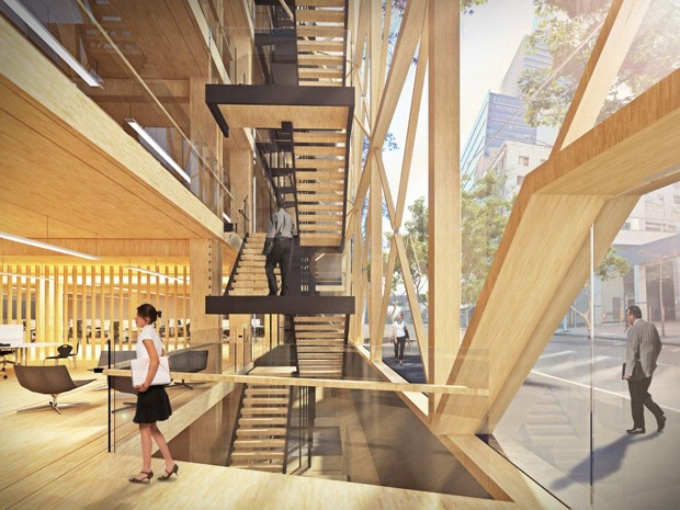 The tallest timber commercial building in Australia could be 