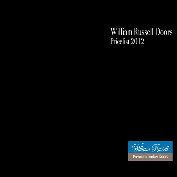 William Russell Doors Pricelist 2012