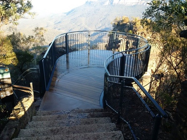 Stainform provided extensive walkway barriers, lookout structures and decking to the upgrade project
