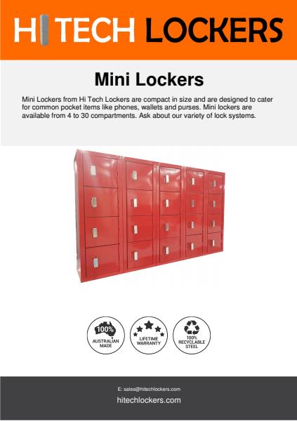 Mini Locker Spec Sheet