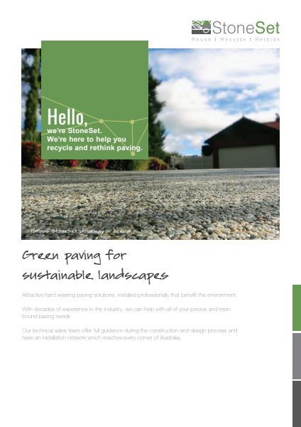 StoneSet green paving for sustainable landscapes