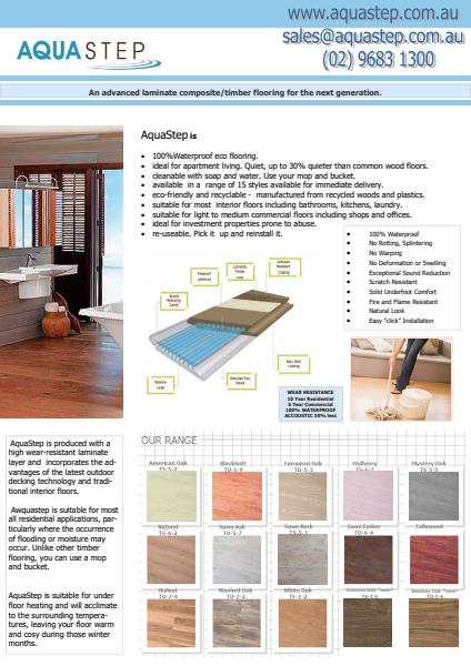 AquaStep 100% Waterproof ECO Flooring Brochure