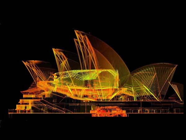 Point cloud data captured by The Scottish Ten two years ago will be linked to the new Opera House BIM interface