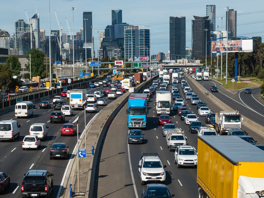 A trial of 1,400 drivers across Melbourne suggests time-of-use charges can be effective in easing traffic congestion. Image: Shutterstock&nbsp;
