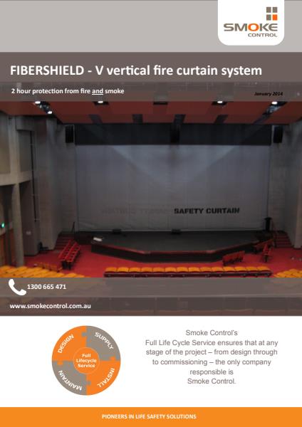 Fibershield V vertical fire curtains brochure