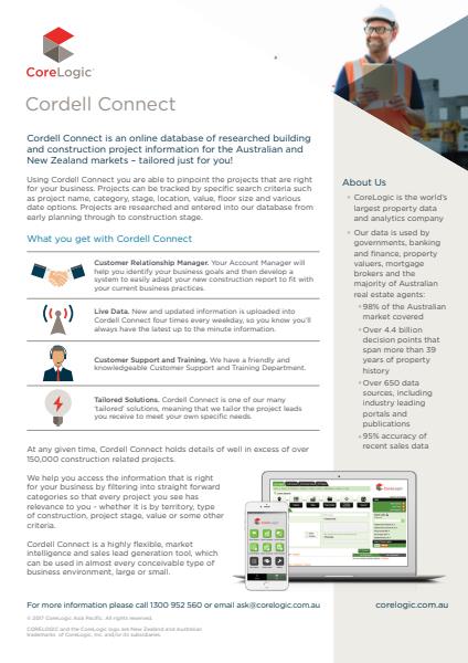 CoreLogic Cordell Connect brochure