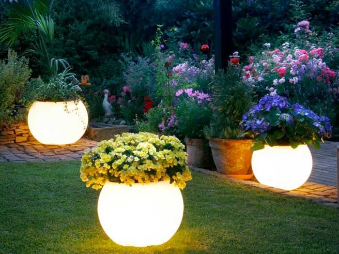 LED light pots