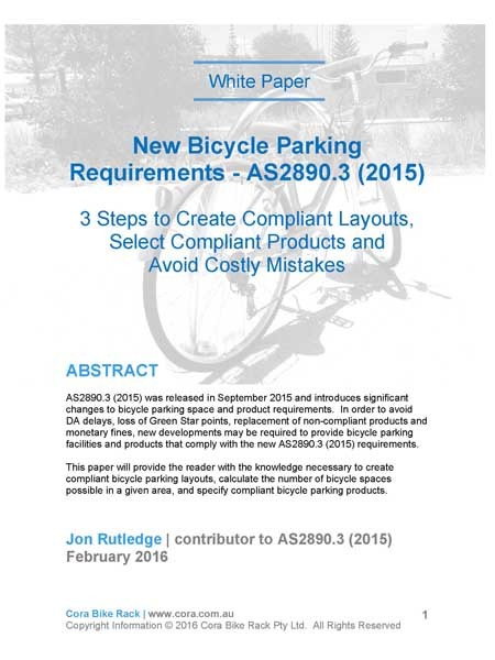 Cora Bike Rack&rsquo;s new white paper on compliant bicycle parking design
