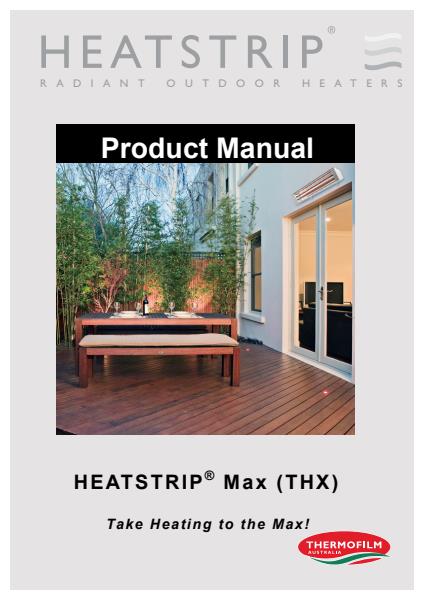 Heatstrip Max Product Manual 2013