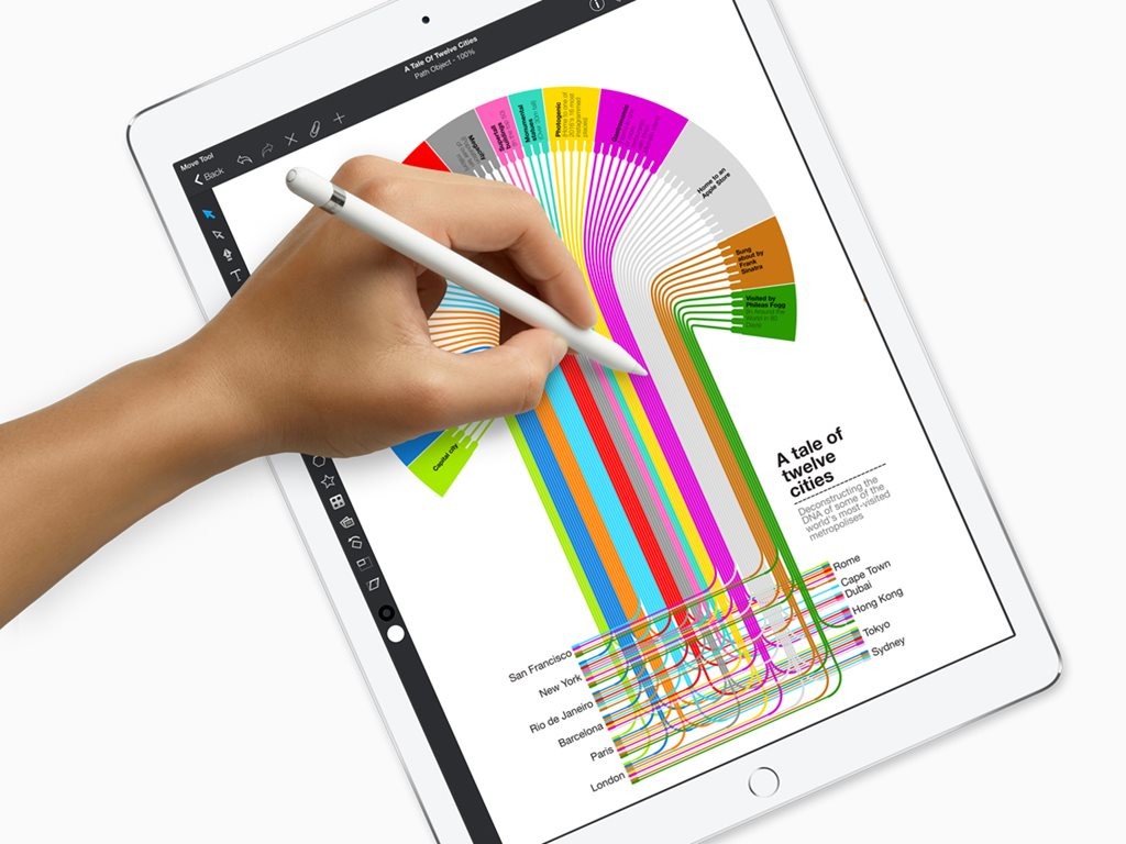 With an expanded range of apps and other features, Apple&rsquo;s 2017 iPad Pro (combined with the Apple Pencil) is a piece of technology that should find plenty of use with architects and designers, especially in off-site situations. Image: Supplied
