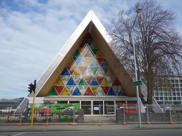 The cardboard cathedral in Christchurch. Image: Schwede66 via Wikimedia Commons