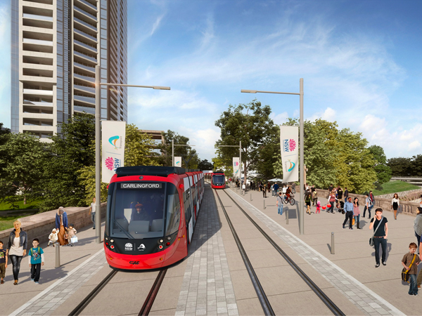 Light Rail in central district