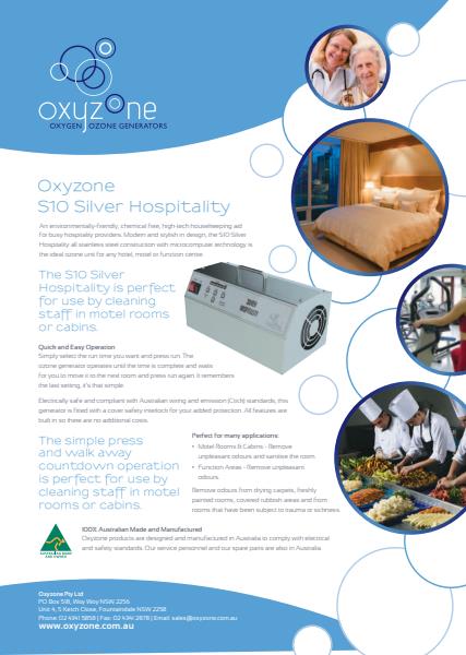 Oxyzone Silver Hospitality Brochure