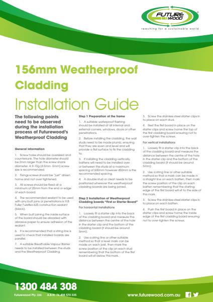 EnviroSlat Weatherproof Cladding Fixing Guide