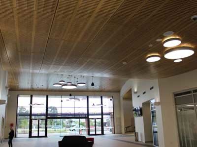 Ultraflex S Black Core Fr Mdf Used For Timber Ceiling Panels At