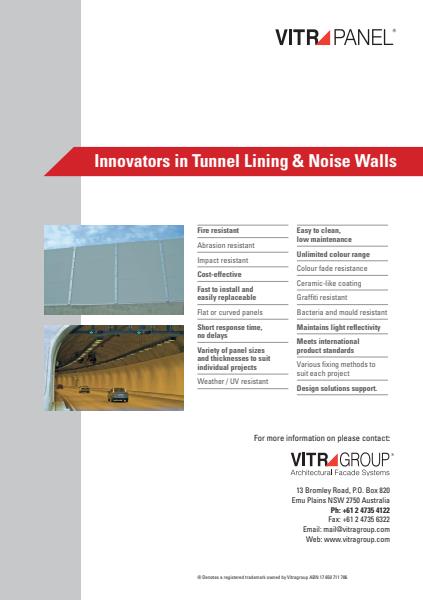 VitraPanel tunnel lining brochure