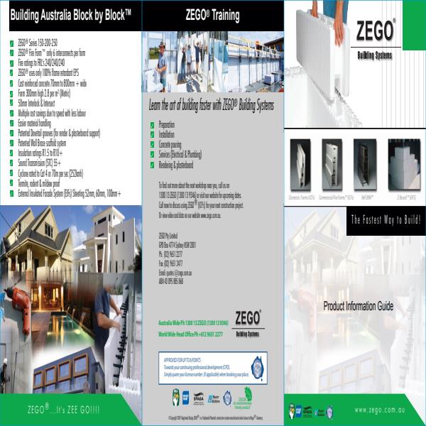ZEGO Product Brochure